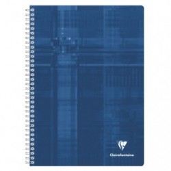 Cahier Koverbook Polypro Bleu CLAIREFONTAINE 24x32 96p Grands