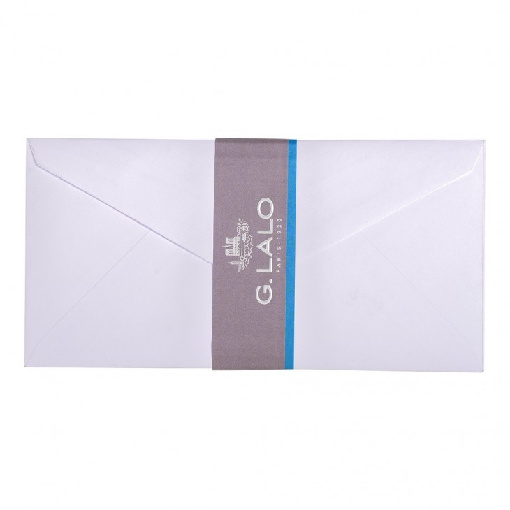 20 enveloppes DL (110x220mm) Vélin doublées gommées. - Clairefontaine