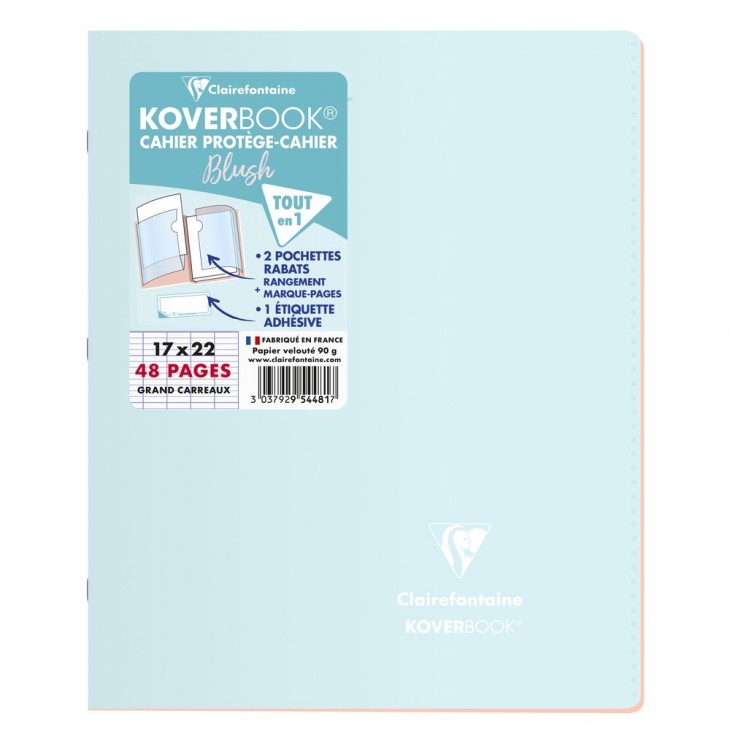 CAHIER GRANDS CARREAUX 32 PAGES 170x220 CLAIREFONTAINE