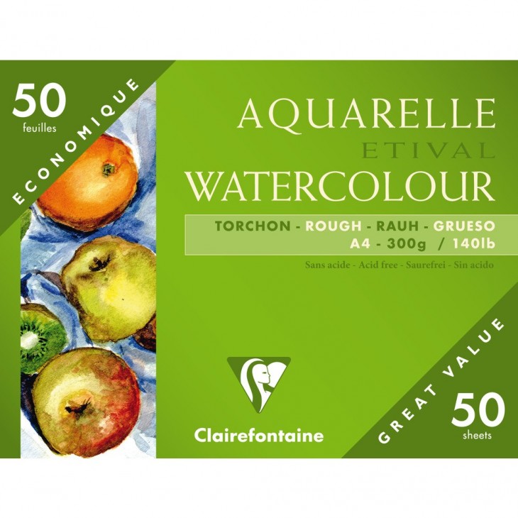 Carnet aquarelle Goldline Aquapad 300 g/m² A4 cm 50 Feuilles