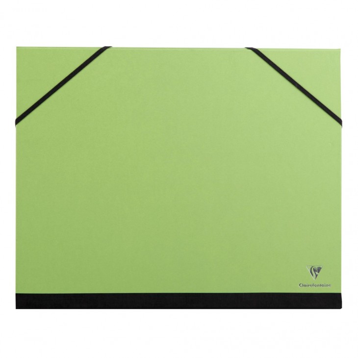 Carton à dessin Annonay vert à cordons A4 26 x 33cm Clairefontaine chez  Rougier & Plé