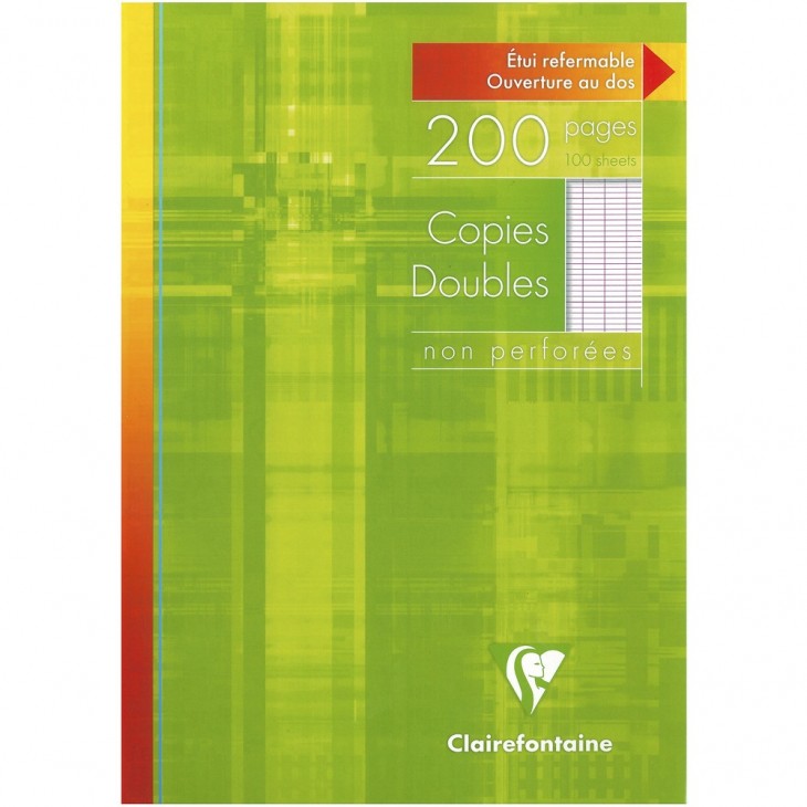 Clairefontaine - 200 copies doubles A4 - petits carreaux avec