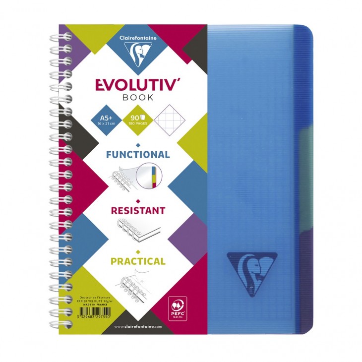 CAHIER PETITS CARREAUX 180 PAGES 210x297 CLAIREFONTAINE
