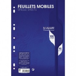 CLAIREFONTAINE Feuillets simples A4 grands carreaux seyes 400pages